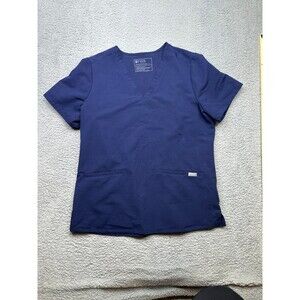 Figs tech gear top navy sz large